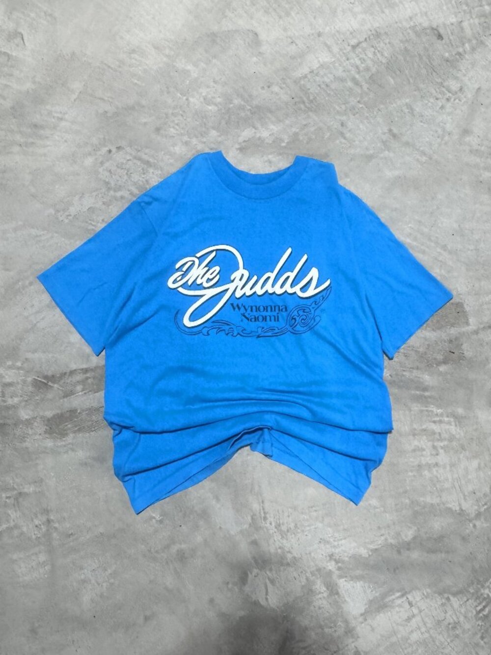 Vintage The Judds Wynonna Naomi Tee Blue L Made USA